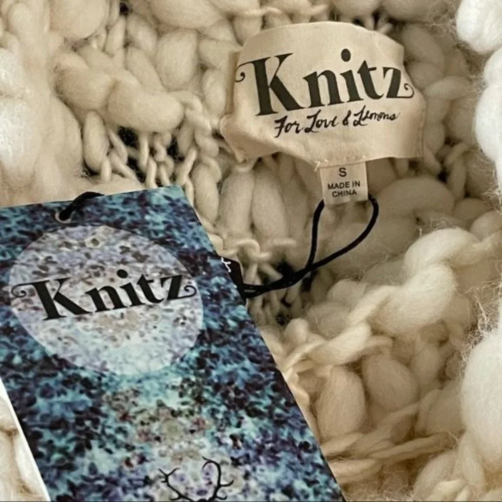 For Love & Lemons Mademoiselle Popover Sweater Creme - Picture 9 of 10